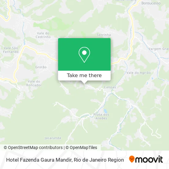 Hotel Fazenda Gaura Mandir map