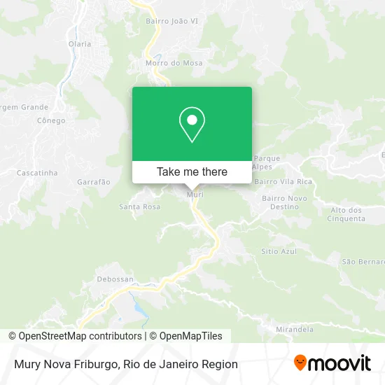 Mury Nova Friburgo map