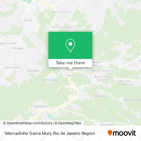 Mercadinho Gama Mury map