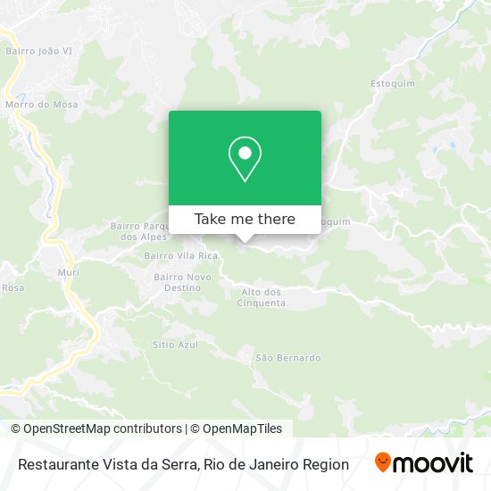 Restaurante Vista da Serra map