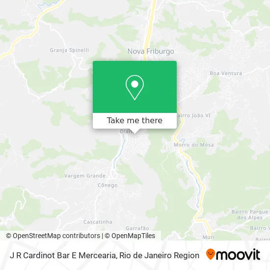 J R Cardinot Bar E Mercearia map