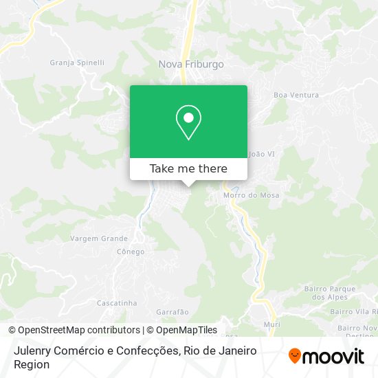 Mapa Julenry Comércio e Confecções