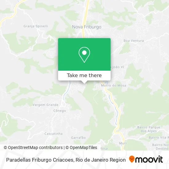 Paradellas Friburgo Criacoes map
