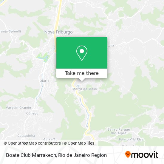 Boate Club Marrakech map