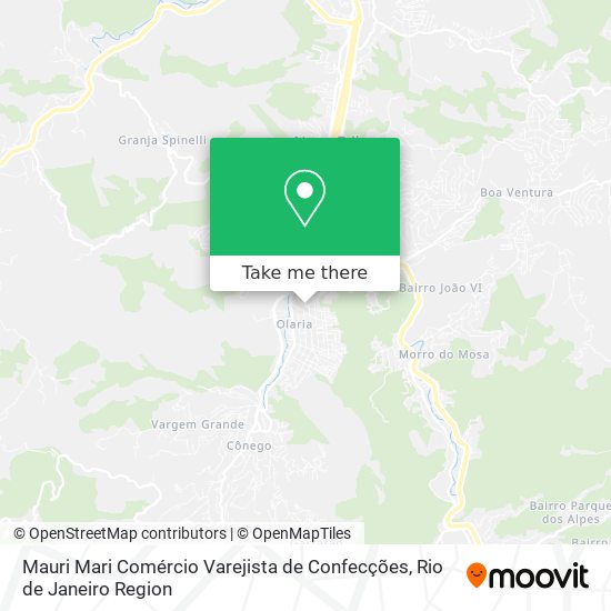 Mapa Mauri Mari Comércio Varejista de Confecções