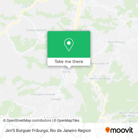 Mapa Jim’S Burguer Friburgo