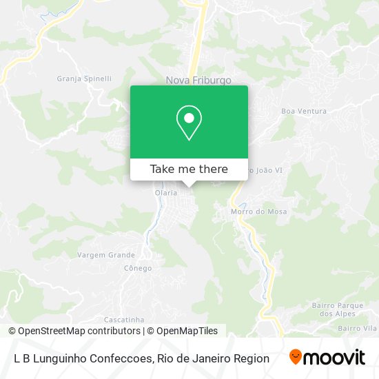 L B Lunguinho Confeccoes map