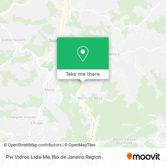 Pw Vidros Ltda-Me map