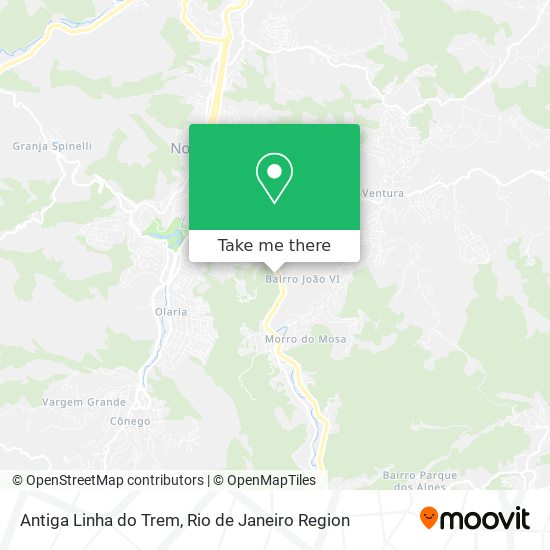 Antiga Linha do Trem map