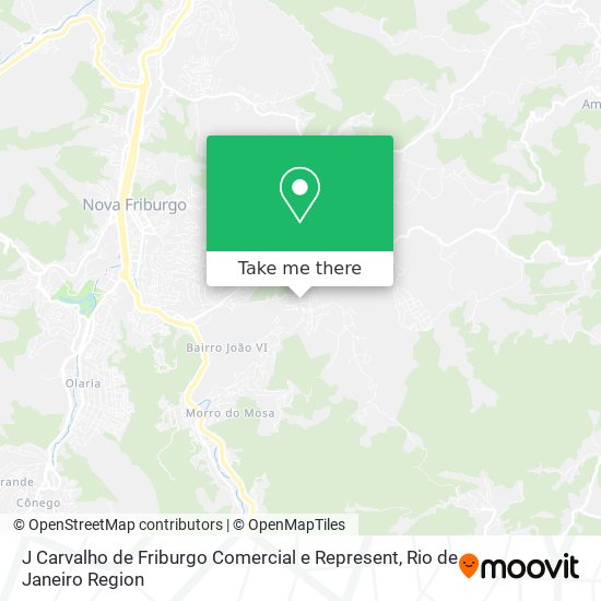 J Carvalho de Friburgo Comercial e Represent map