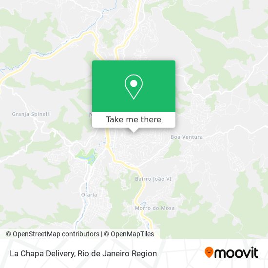 Mapa La Chapa Delivery