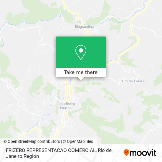 FRIZERO REPRESENTACAO COMERCIAL map