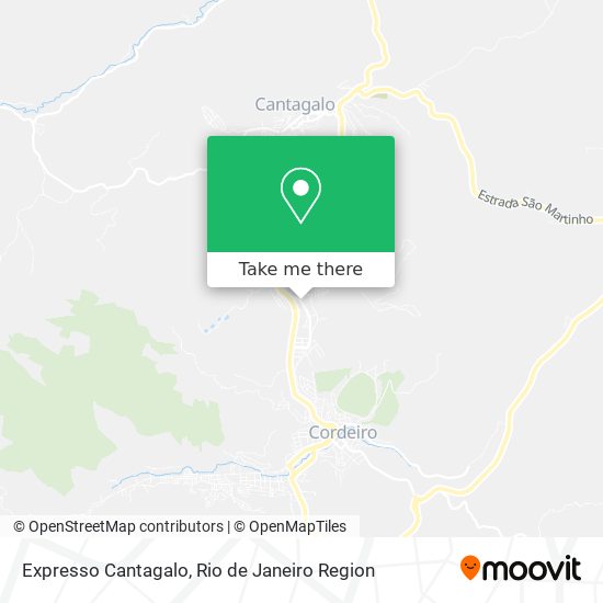 Expresso Cantagalo map