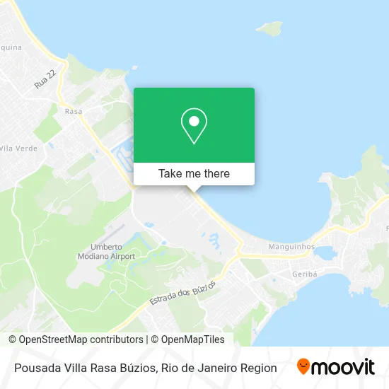 Pousada Villa Rasa Búzios map