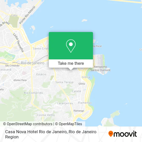 Casa Nova Hotel Rio de Janeiro map