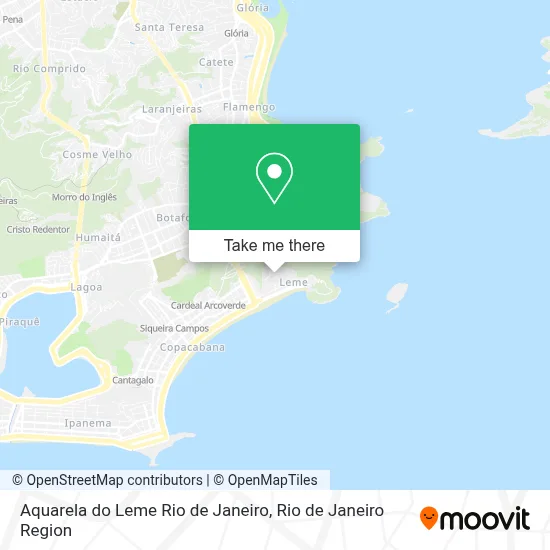 Aquarela do Leme Rio de Janeiro map