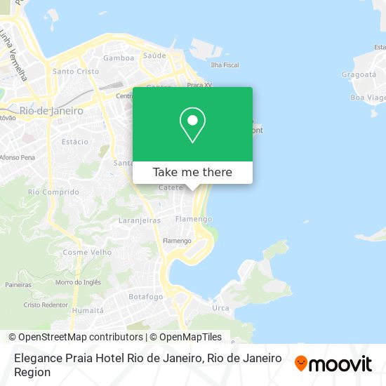 Elegance Praia Hotel Rio de Janeiro map