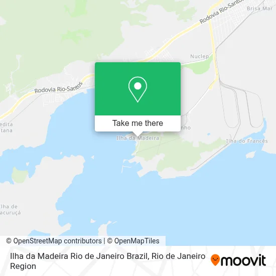 Ilha da Madeira Rio de Janeiro Brazil map