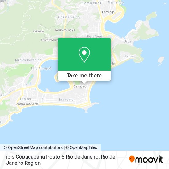 ibis Copacabana Posto 5 Rio de Janeiro map