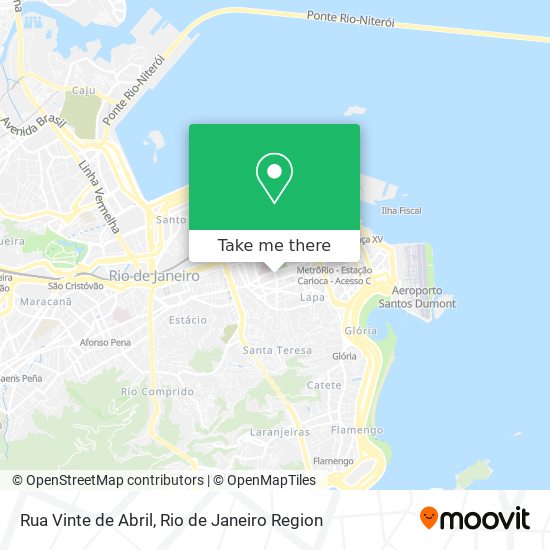 Mapa Rua Vinte de Abril