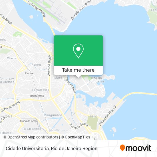 Cidade Universitária map