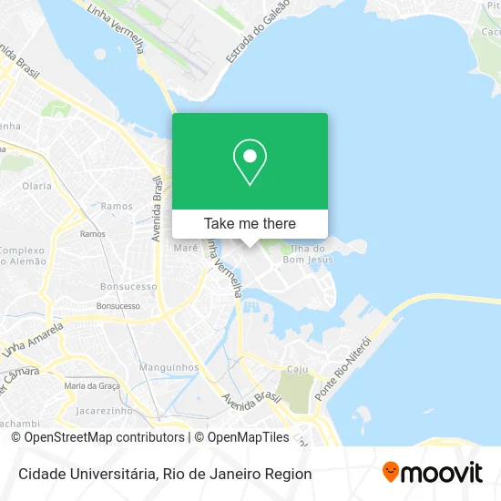 Cidade Universitária map