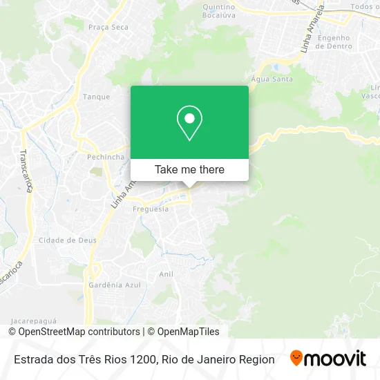 Estrada dos Três Rios 1200 map