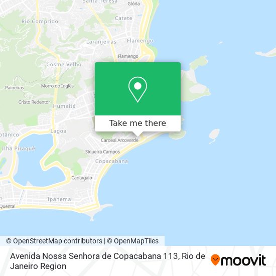 Avenida Nossa Senhora de Copacabana 113 map