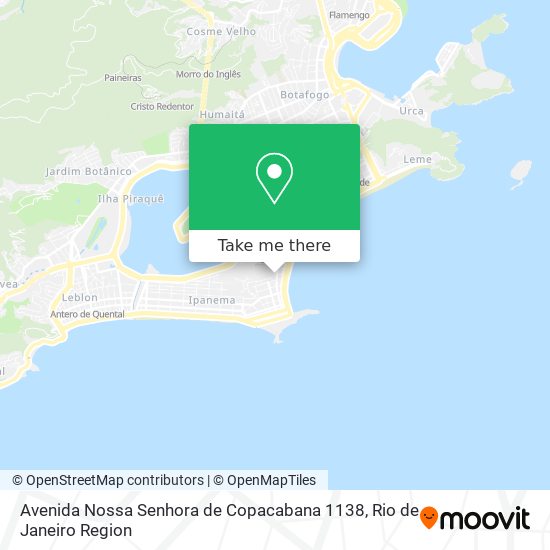 Avenida Nossa Senhora de Copacabana 1138 map