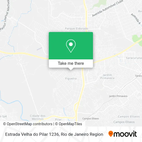 Estrada Velha do Pilar 1236 map