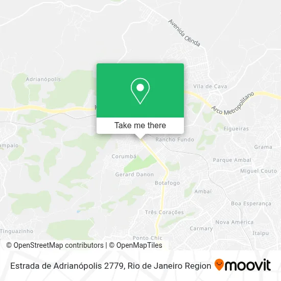 Estrada de Adrianópolis 2779 map