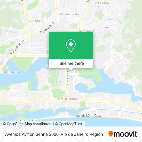 Avenida Ayrton Senna 3000 map