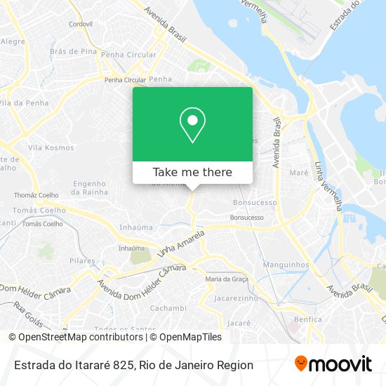Mapa Estrada do Itararé 825