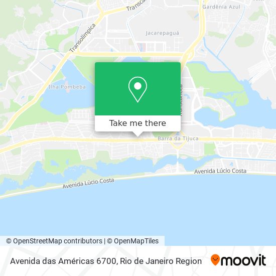 Mapa Avenida das Américas 6700