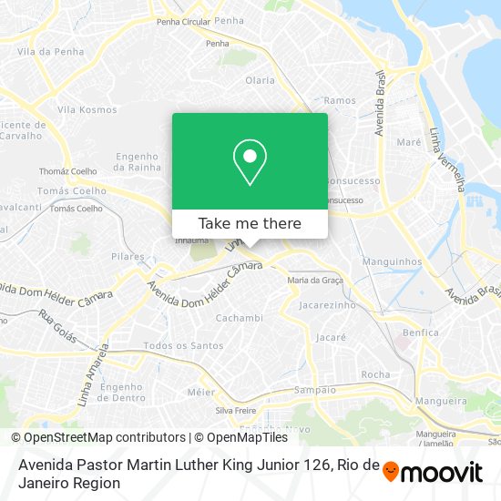 Avenida Pastor Martin Luther King Junior 126 map