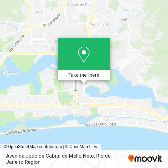 Avenida João de Cabral de Mello Neto map
