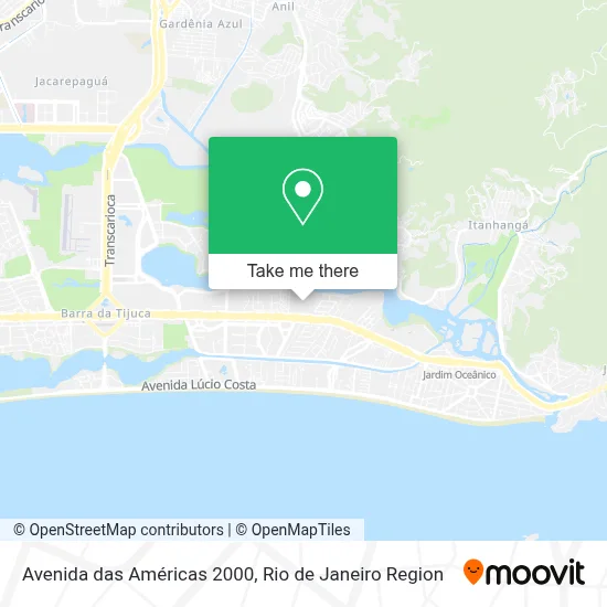 Avenida das Américas 2000 map