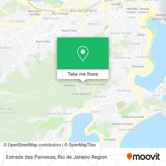 Estrada das Paineiras map