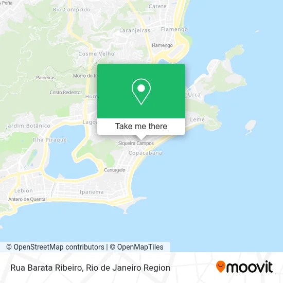 Rua Barata Ribeiro map