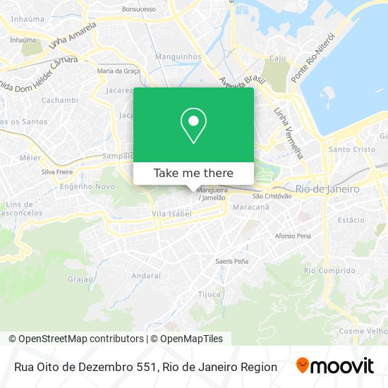 Mapa Rua Oito de Dezembro 551