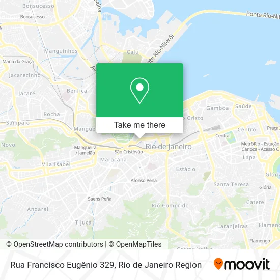 Rua Francisco Eugênio 329 map