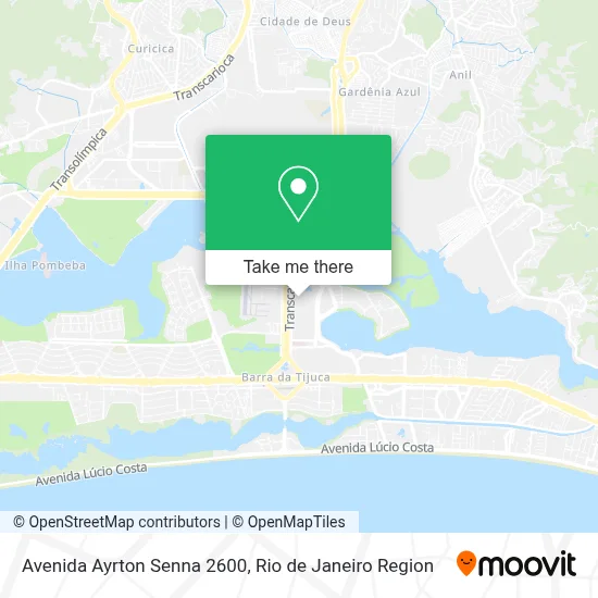 Avenida Ayrton Senna 2600 map