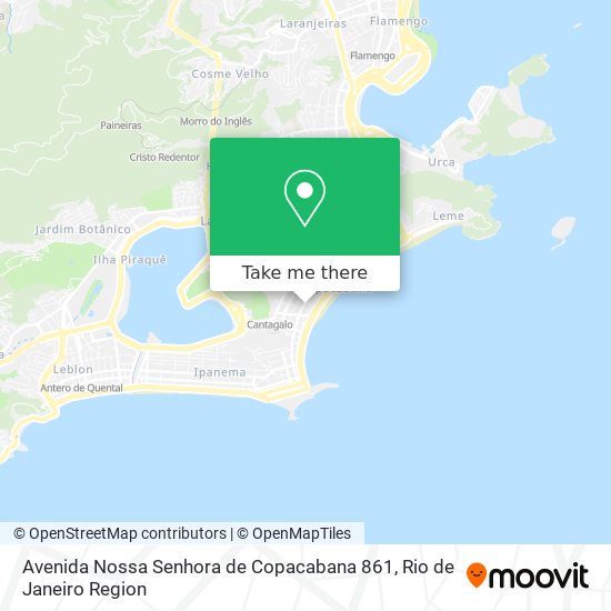 Avenida Nossa Senhora de Copacabana 861 map