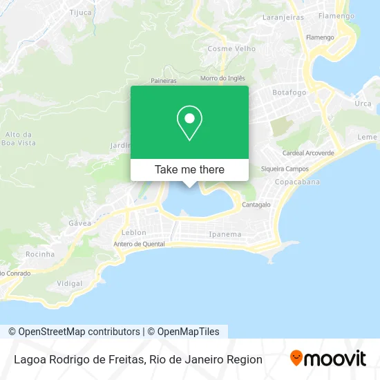 Lagoa Rodrigo de Freitas map