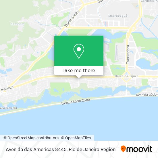 Avenida das Américas 8445 map