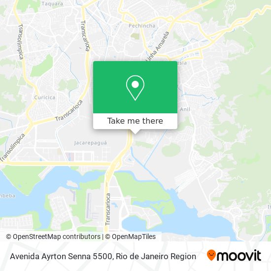 Mapa Avenida Ayrton Senna 5500