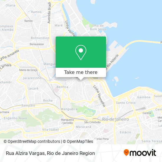 Rua Alzira Vargas map