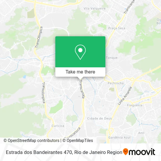 Estrada dos Bandeirantes 470 map