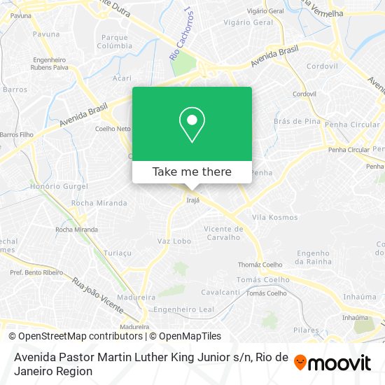 Mapa Avenida Pastor Martin Luther King Junior s / n
