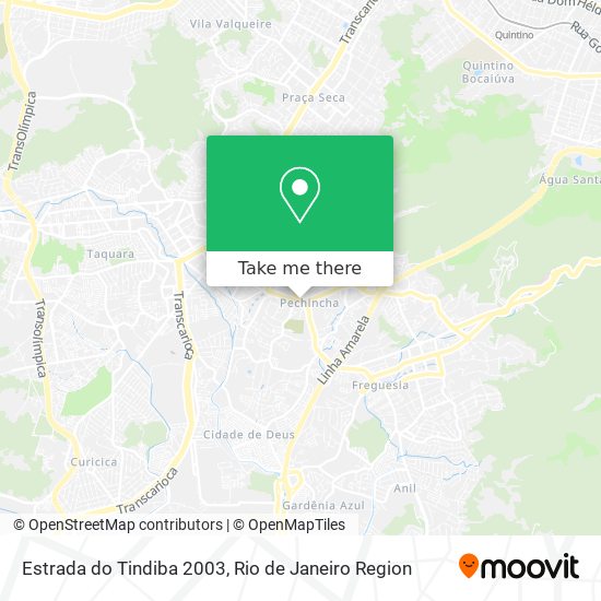 Estrada do Tindiba 2003 map